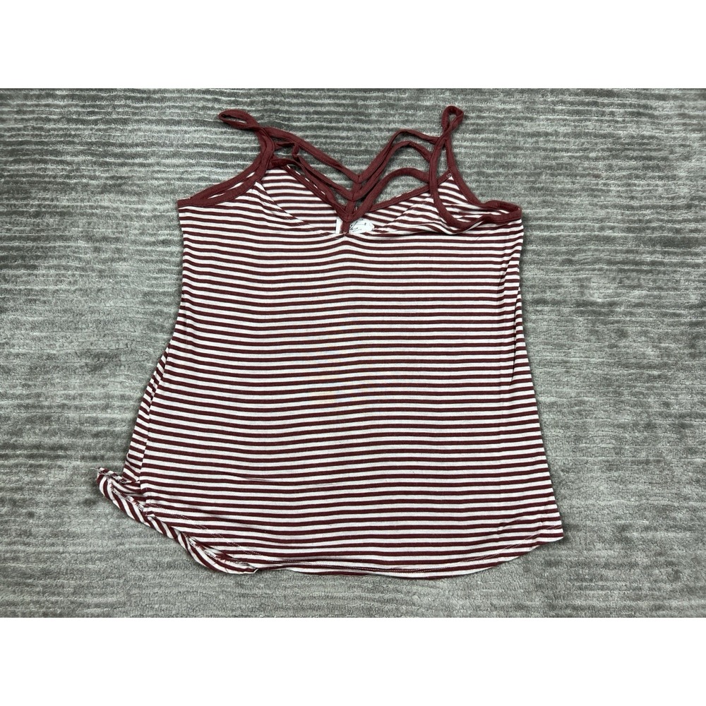 Glitz Top Womens Small Sleeveless Striped‎ Rayon Blend